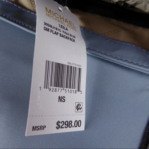 Michael Kors Sm Leila Backpack Nylon & Leather NWT - Picture 5 of 8